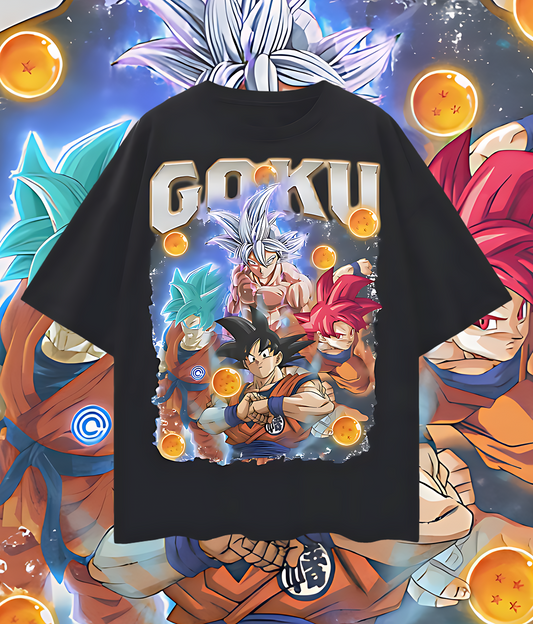 Vintage Like Goku Dragon Ball Z Graphic Oversized T Shirt