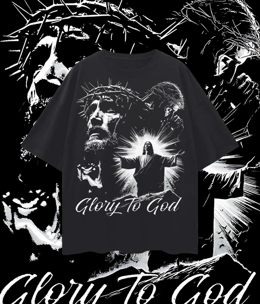 Vintage Like Glory To God Oversized T Shirt