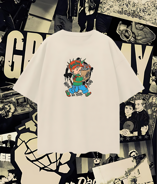 Vintage Like Green Day Band Oversized T Shirt