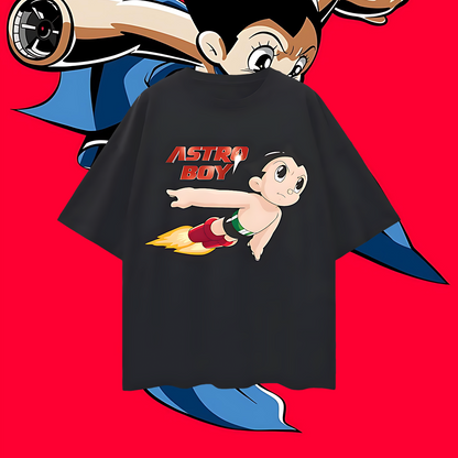 Vintage Like Astro Boy Graphic Oversized T Shirt