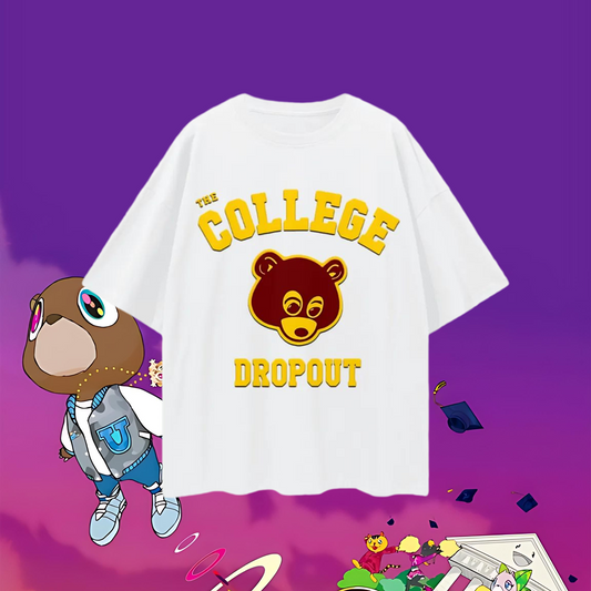 Vintage Like College Dropout Kanye Graphic Oversized T Shirt