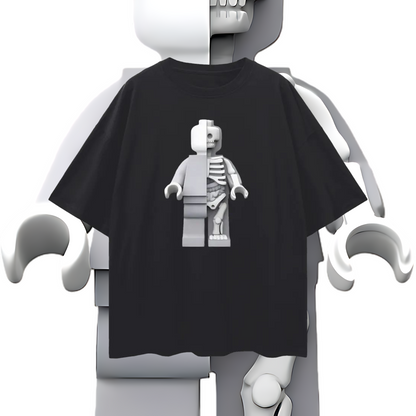 Vintage Like Lego Micro Anatomic Y2K Graphic Oversized T Shirt