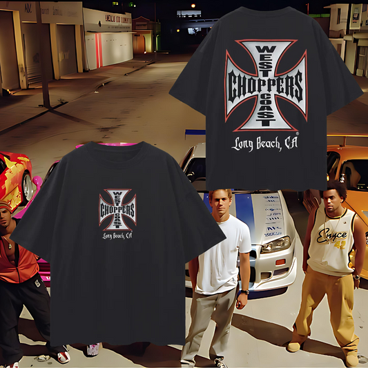 Vintage Like Jesse Who West Coast Choppers Long Beach Oversized T Shirt