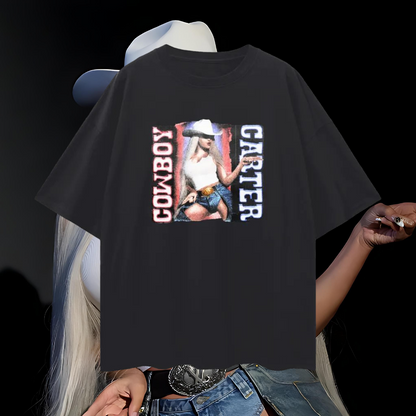 Vintage Like Beyonce Cowboy Carter Graphic Oversized T Shirt