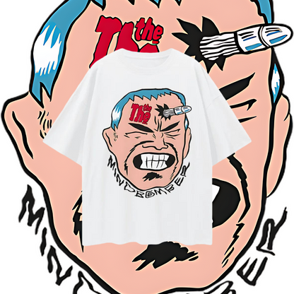 Vintage Like 80s Mind Bomber Graphic Oversized T Shirt