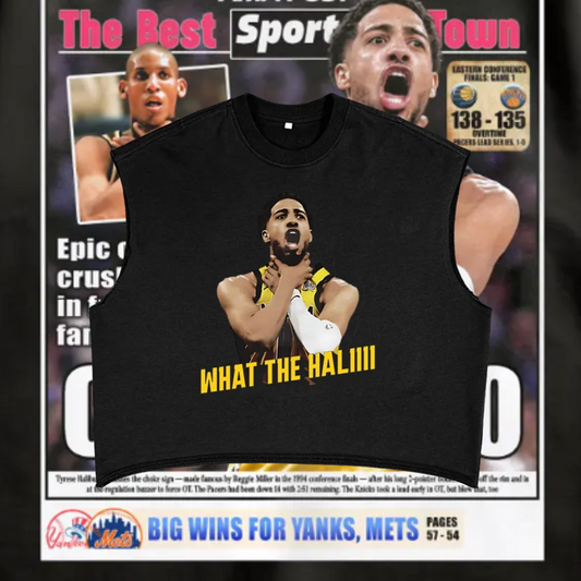Tyrese Haliburton What The Hali Pacers Choke 90s Y2K Vintage Like Boxy Tank Top