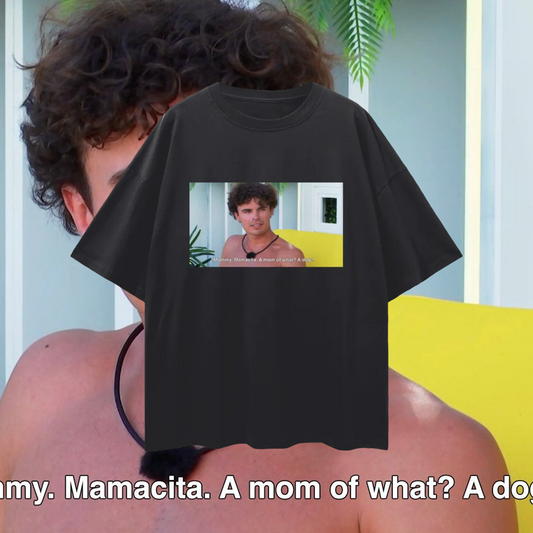 Love Island Funny Nic & Hudda Momacita 90s Vintage Like Graphic Oversized T Shirt