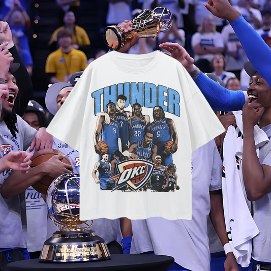 Oklahoma Thunder 90s Y2K Vintage Like Graphic Oversized T Shirt