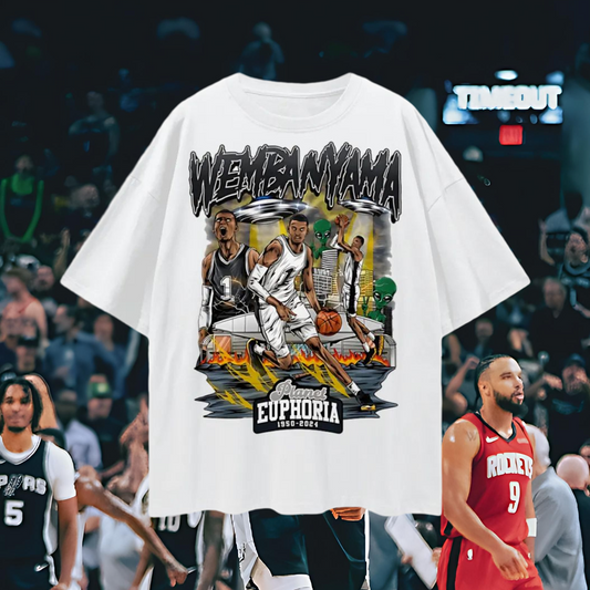 Victor Wembanyama 90s Vintage Like Graphic Oversized T Shirt