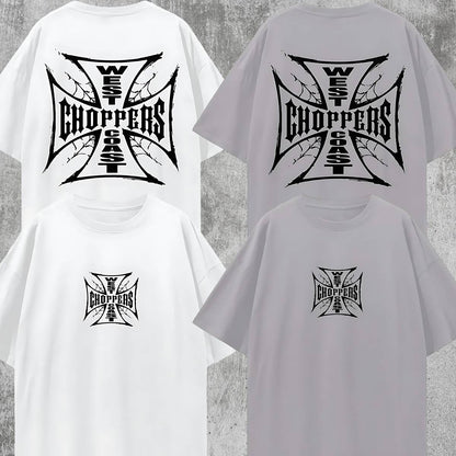 Vintage/Y2K Style West Coast Choppers Web Oversized T Shirt
