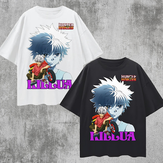 Vintage/Y2K Hunter X Hunter Killua Anime Graphic Oversized T Shirt