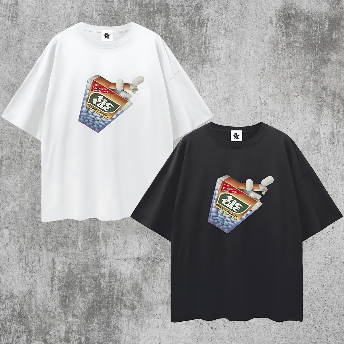 Vintage/Y2K Tic Tac Graphic Oversized T Shirt