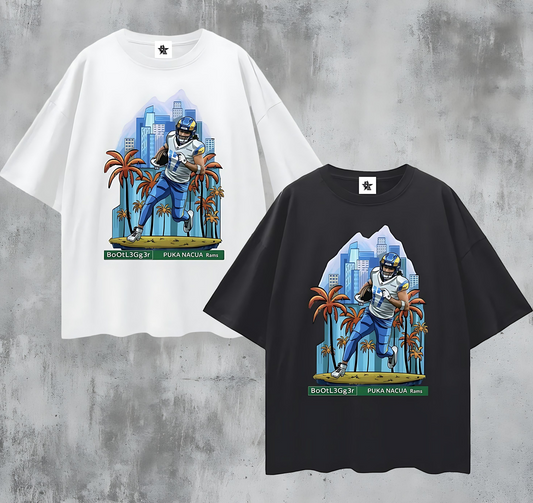 Vintage/Y2K Rams Puka Nacua Downtown Rookie Oversized T Shirt