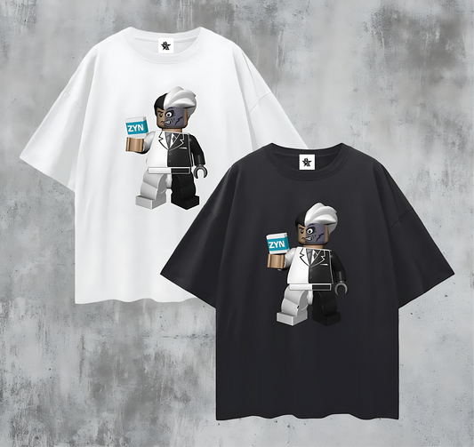 Vintage/Y2K Lego Batman Two-Face Zyn Can Funny Oversized T Shirt