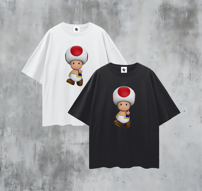 Vintage/Y2K Toad From Mario Funny Graphic T Shirt
