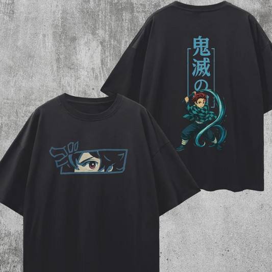 Vintage/Y2K Demon Slayer Anime Oversized T Shirt