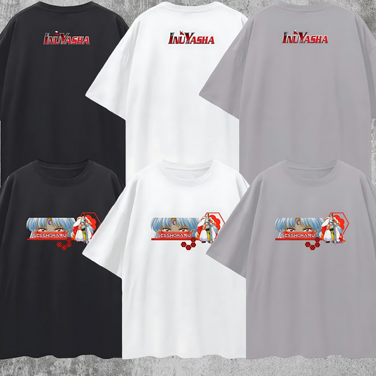 Vintage/Y2K InuYasha Anime Sesshomaru Oversized T Shirt