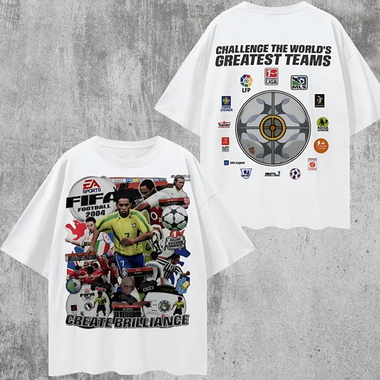 Vintage/Y2K 2004 Fifa Soccer Oversized T Shirt