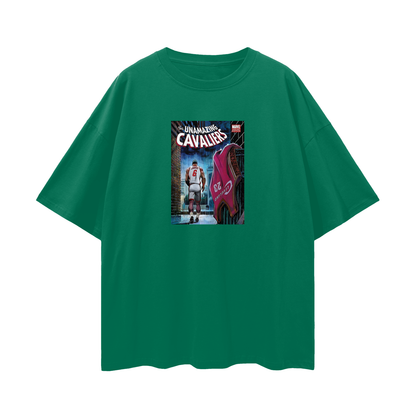 Lebron James Marvel Comic Cavaliers 90s Vintage Like Graphic Oversized T Shirt