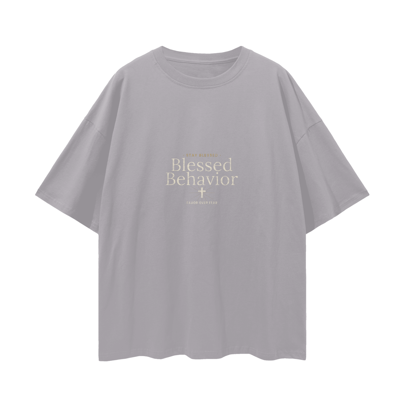 Blessed Behavior Oversized T-Shirt | Christian Streetwear Graphic