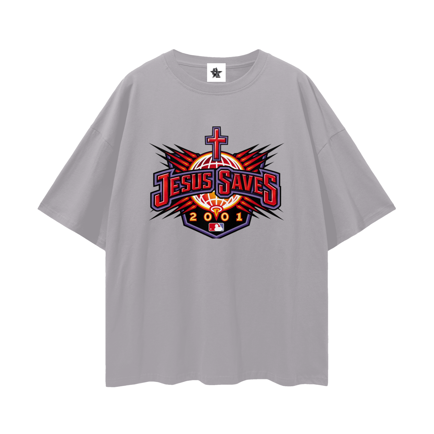 Vintage/Y2K Religious Jesus Saves Oversized T Shirt