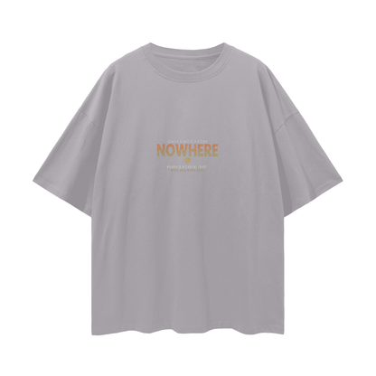 Greetings From Nowhere Oversized T-Shirt | Vintage Souvenir Streetwear Graphic