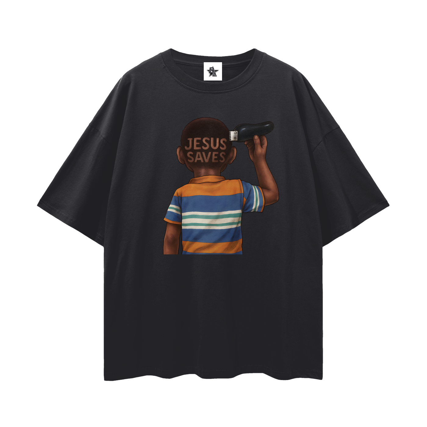 Vintage/Y2K Religious Jesus Saves Oversized T Shirt