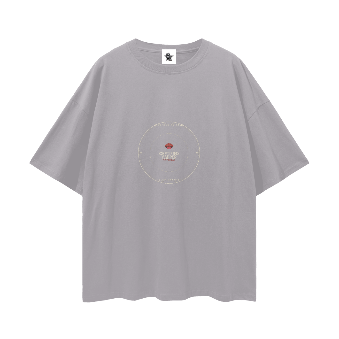 Certified Yapper Oversized T-Shirt | Funny Vintage Graphic