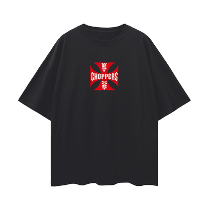 Vintage Like Red West Coast Choppers Oversized T Shirt