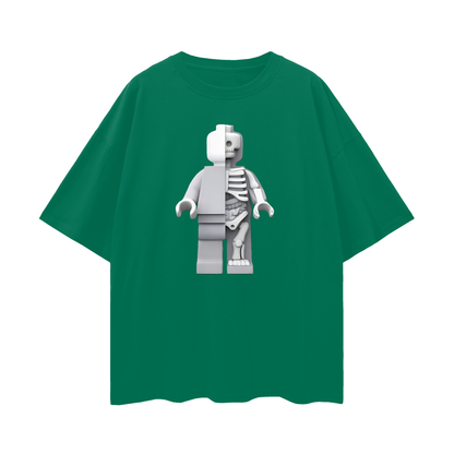 Vintage Like Lego Micro Anatomic Y2K Graphic Oversized T Shirt