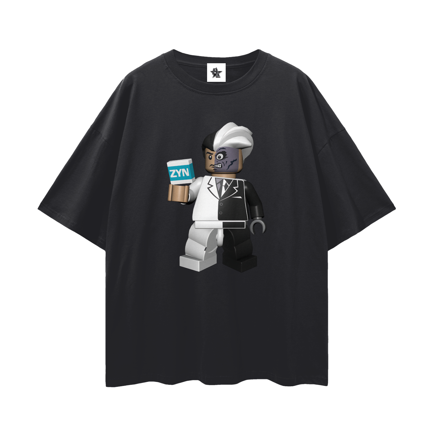 Vintage/Y2K Lego Batman Two-Face Zyn Can Funny Oversized T Shirt