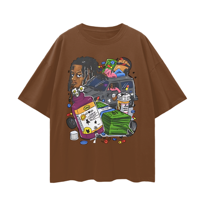 Lucki Rapper Graphic Oversized T Shirt