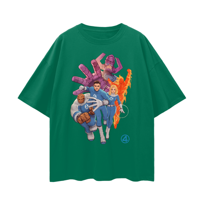 Vintage Like Galactus Fantastic 4 Graphic Oversized T Shirt