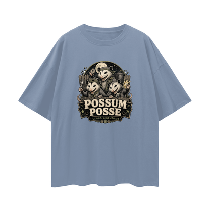 Possum Posse Tee - Trash & Chaos | Oversized Heavyweight Bootleg Graphic Tee