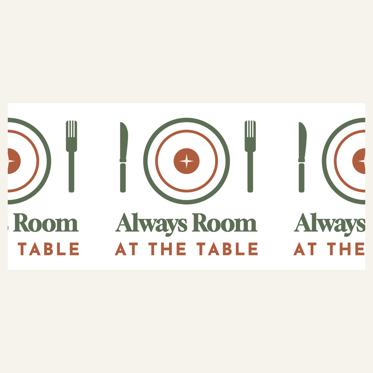 Always Room at the Table Mug - print file full wrap