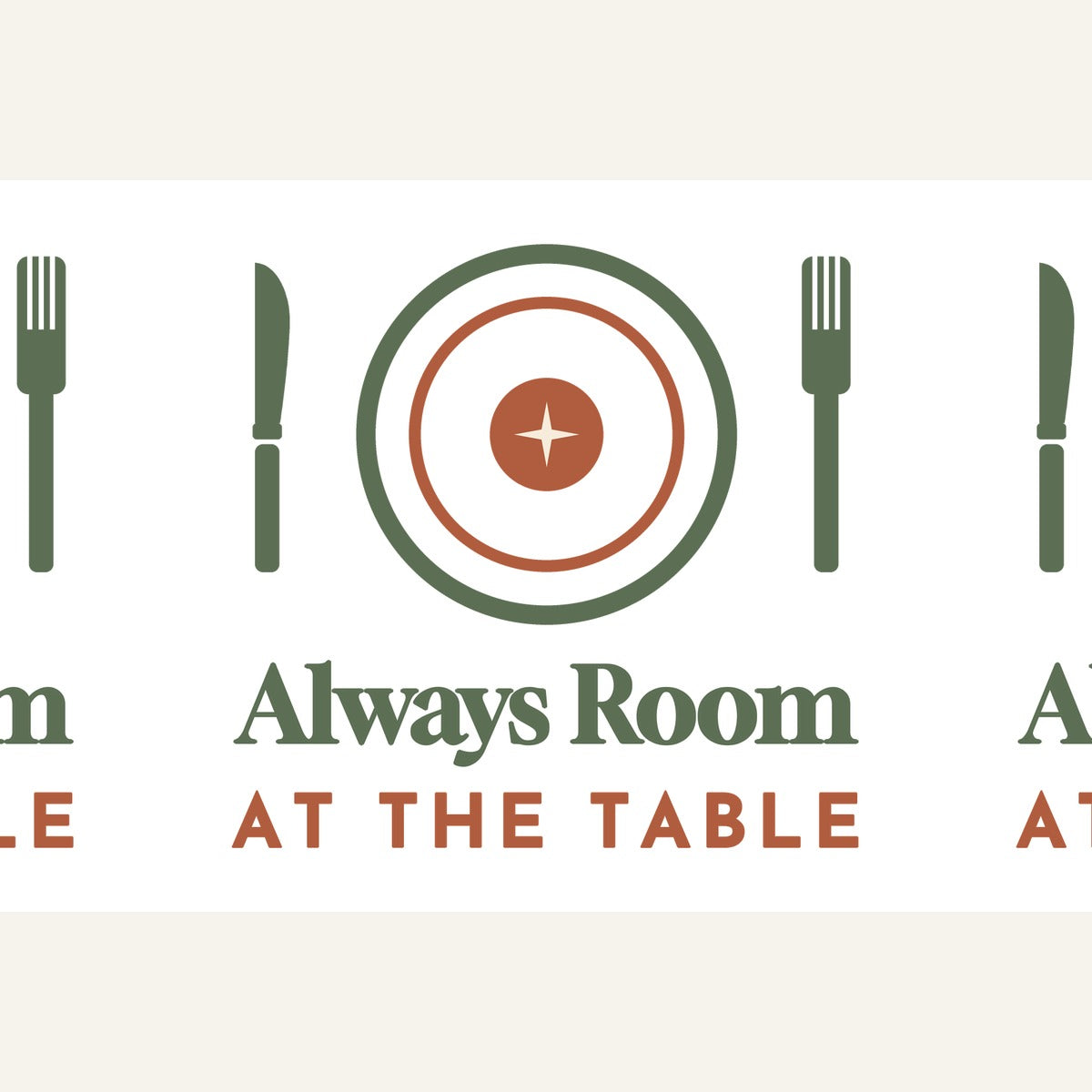 Always Room at the Table Mug - print file front panel