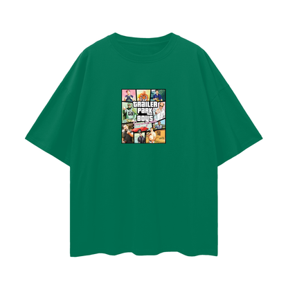 Vintage Like GTA Trailer Park Boys Funny Y2K Graphic Oversized T Shirt