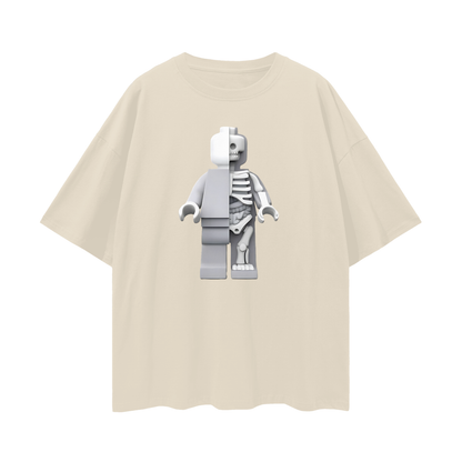 Vintage Like Lego Micro Anatomic Y2K Graphic Oversized T Shirt