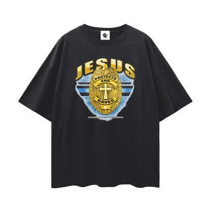 Vintage Jesus Faith Graphic Oversized T-Shirt | Christian Faith Graphic Unisex