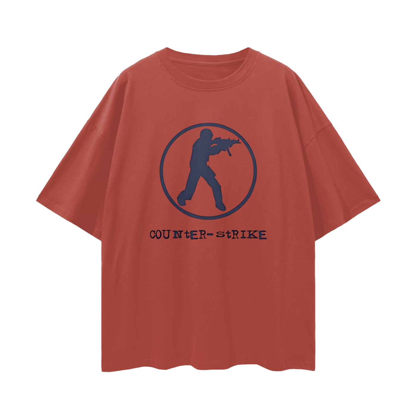 Counter Strike Gaming Graphic Oversized T Shirt