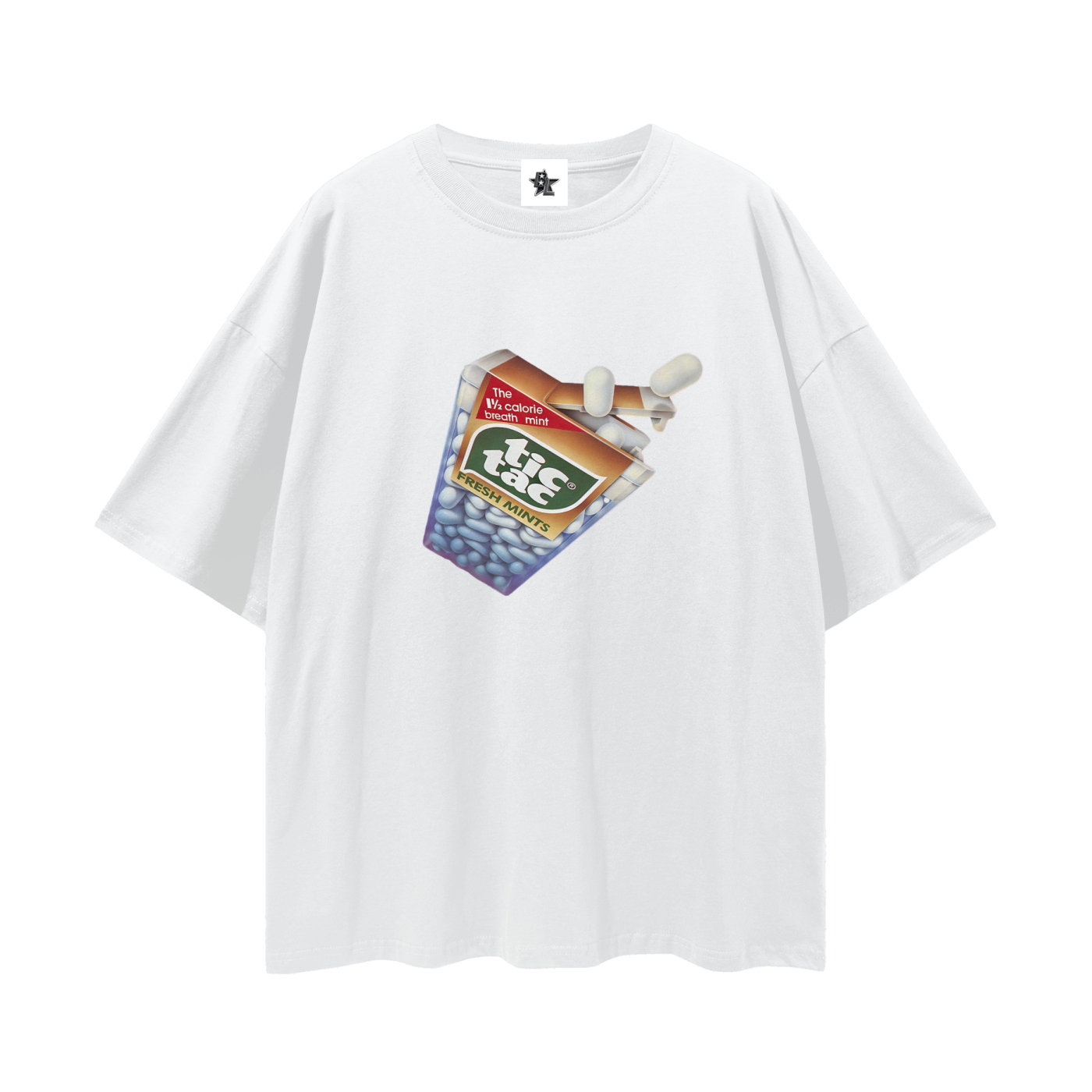 Vintage/Y2K Tic Tac Graphic Oversized T Shirt