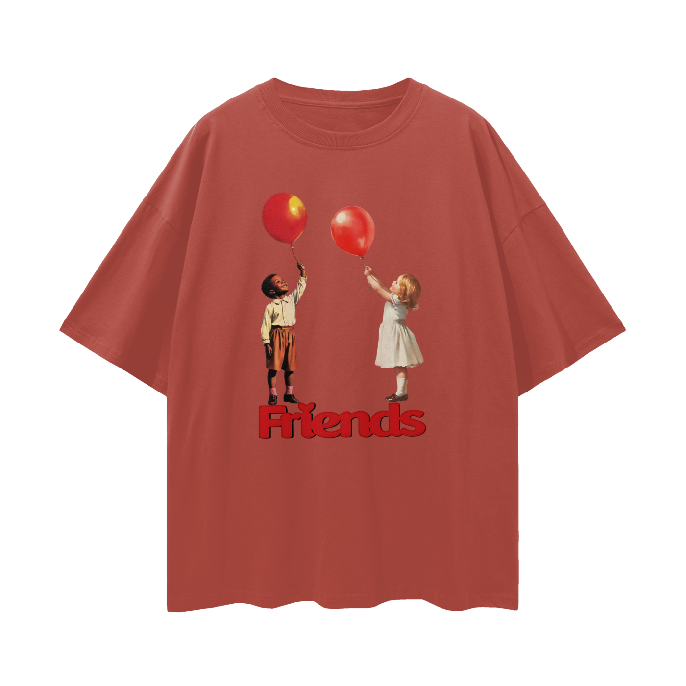 Friends Y2K Vintage Like Graphic Oversized T Shirt