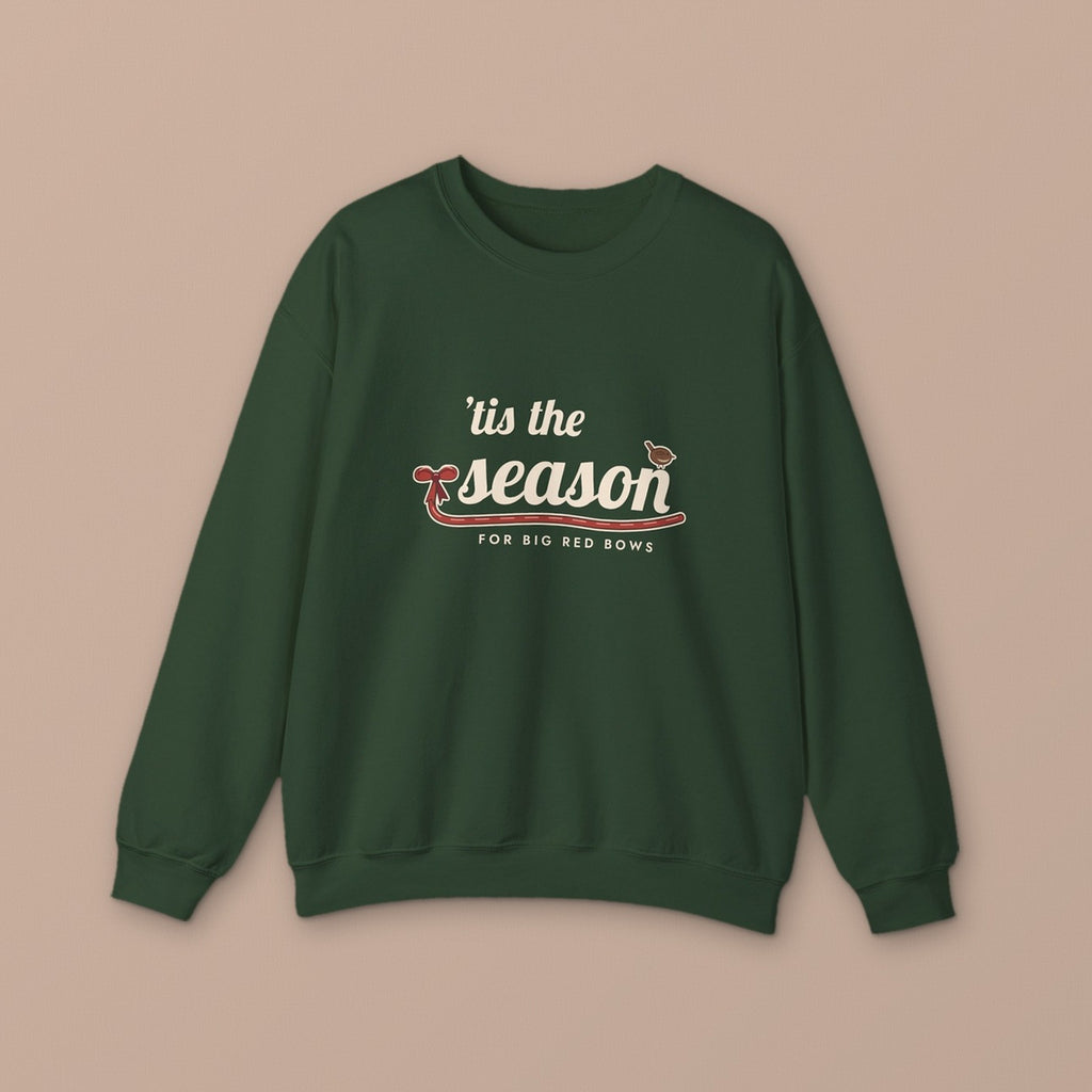 Big Red Bows Christmas sweatshirt - styled cotton jersey
