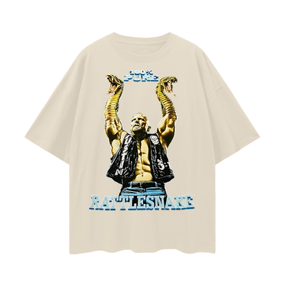 Vintage Like Stone Cold Rattlesnake Big Graphic Oversized T Shirt