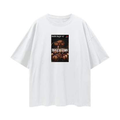 Play Station PS2 Def Jam Game Graphic Oversized T Shirt