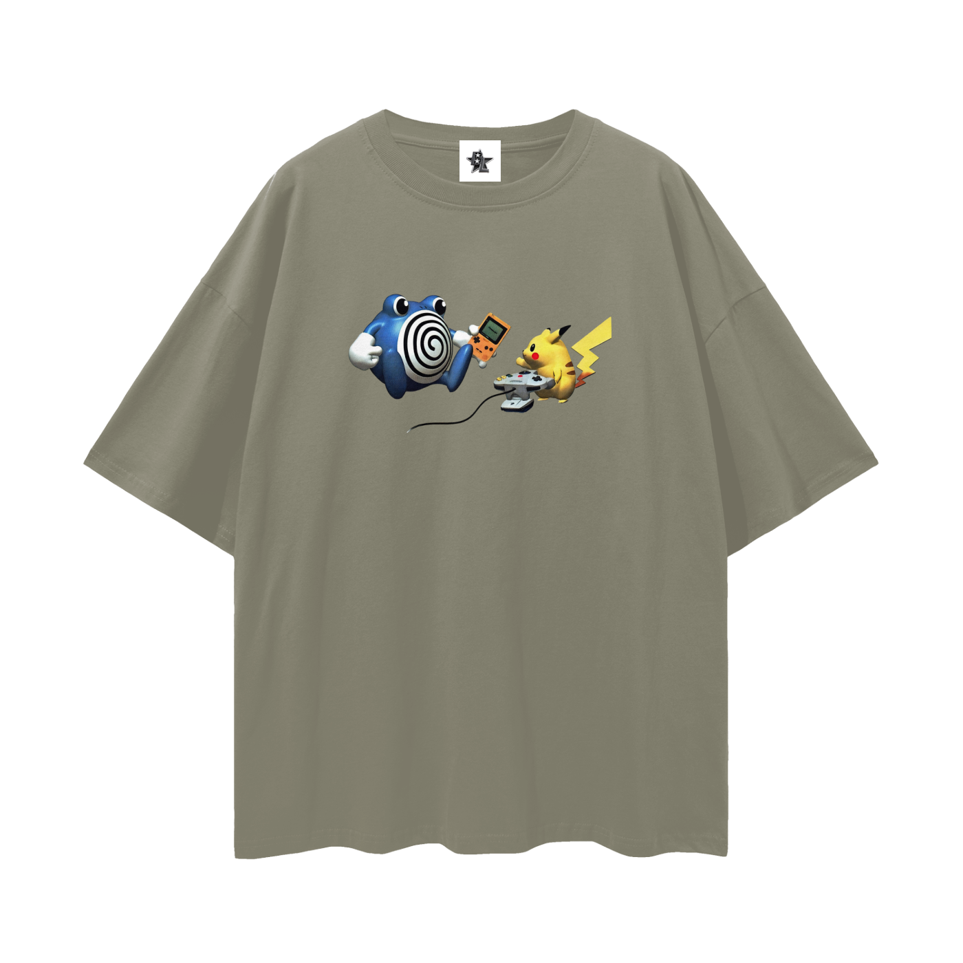 Vintage Y2K Cartoon Critter — Oversized Heavyweight Tee
