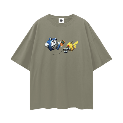 Vintage Y2K Cartoon Critter — Oversized Heavyweight Tee