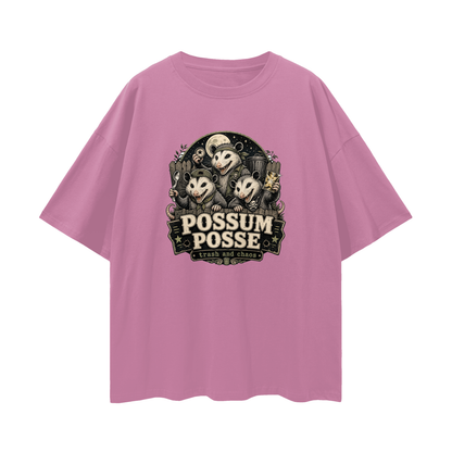 Possum Posse Tee - Trash & Chaos | Oversized Heavyweight Bootleg Graphic Tee