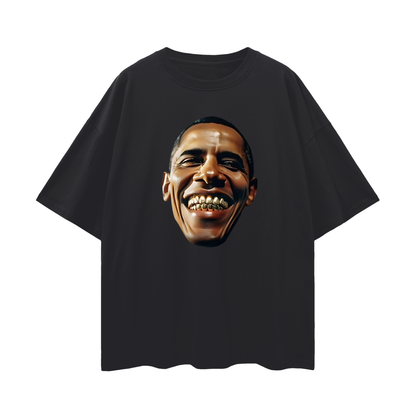 Vintage Like Obama With Grillz Oversized T Shirt