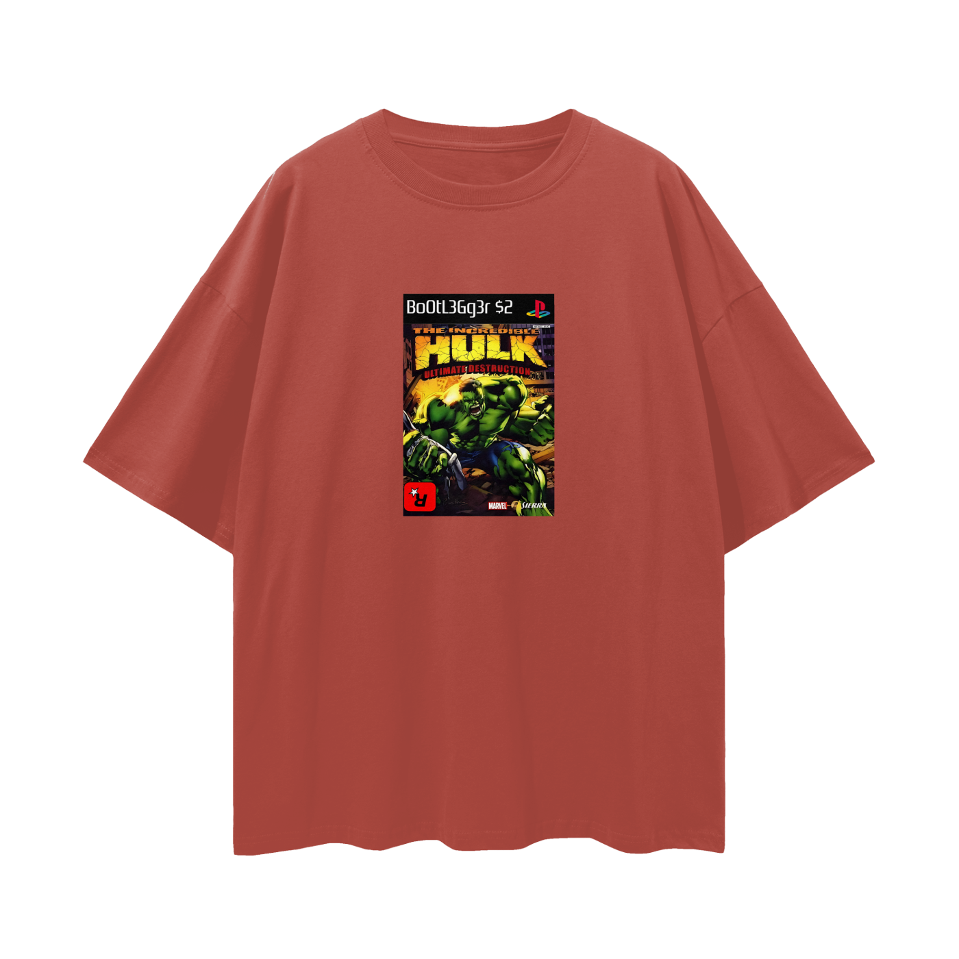 PlayStation 2 The Incredible Hulk PS2 Video Game Disc Tee